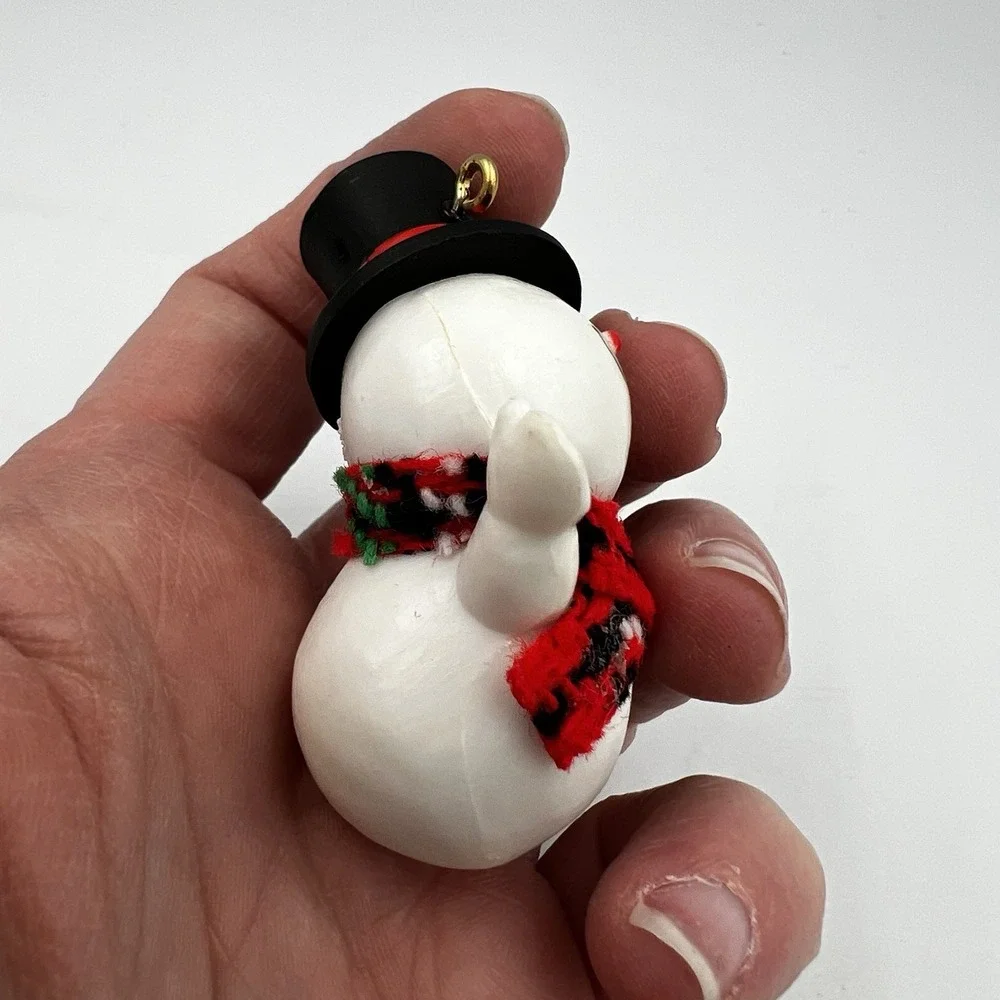 Vintage 1981 Hallmark Keepsake Jolly Snowman w/Top Hat Christmas‎ Ornament